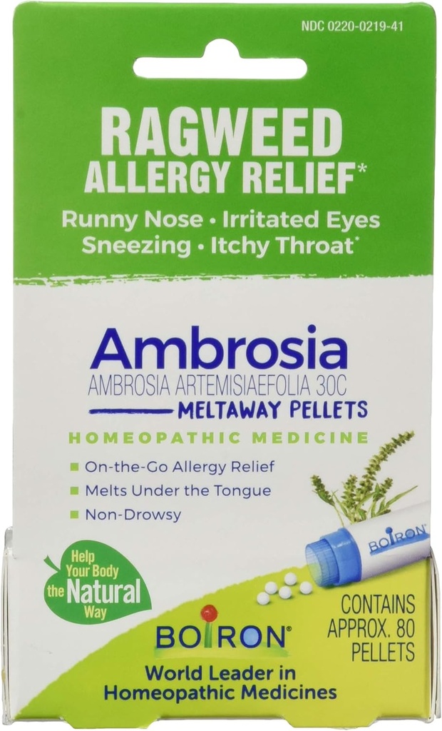 Boron Ambrosia 30C Ragweed Allergy Relief, 80 CT