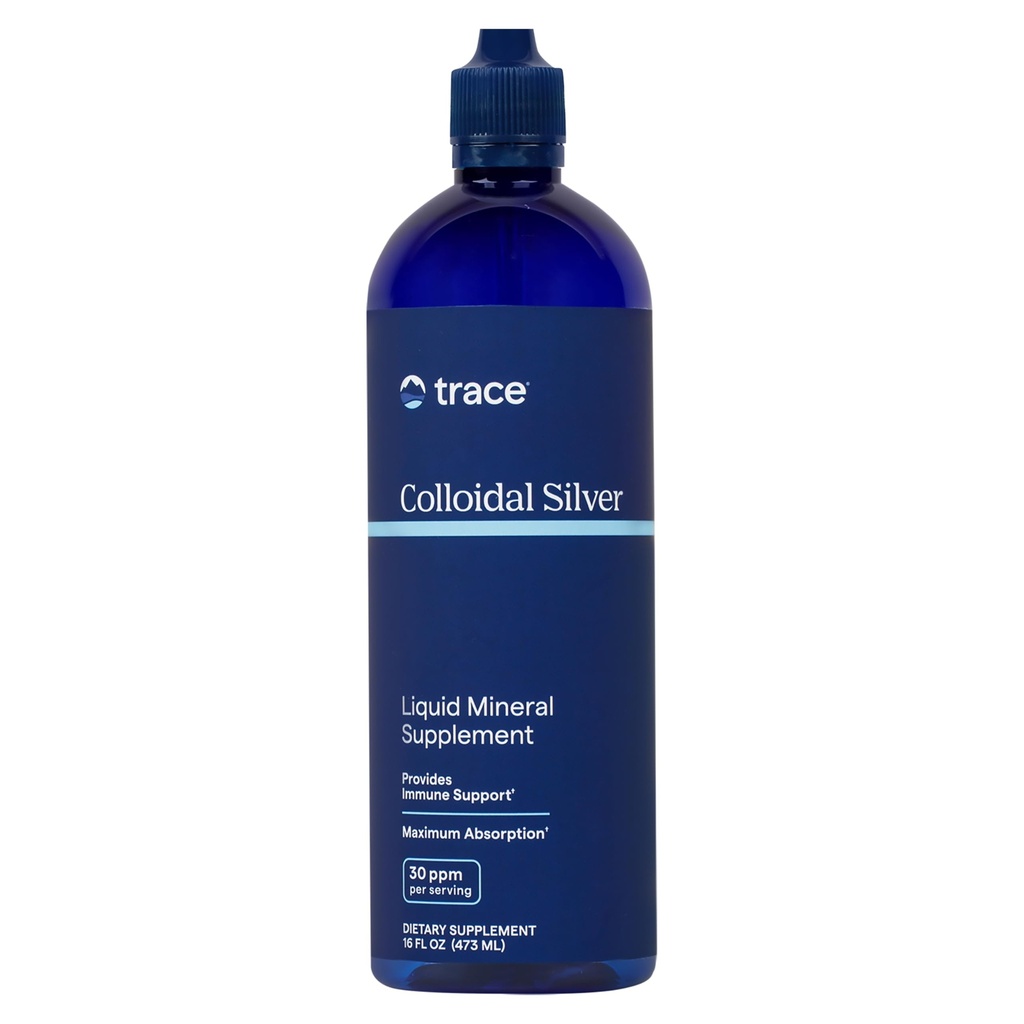 Trace Minerals Kolloidinen hopea - Pure Kolloidinen Silver Supplement Immuunin tuki - Luonnollinen Mineral Drops - Korkea teho Formula - Gluteeniton - Vegan - 16 fl oz (48 Servings)