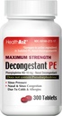 HealthA2Z® Decongestant PE | Phenylephrine HCl 10 mg | Maximal styrka | Nasal & Sinus Congestion Relief på grund av Cold & Allergier (300 greve av 1)
