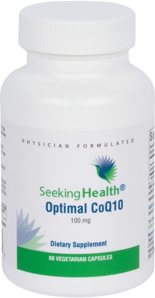 Etsiminen Health Optimal CoQ10, 100 mg Coenzyme Q10 täydentää, antioksidantti, Tukee energiantuotanto ja sydänterveys, kasvissyöjä (60 kapselia) *