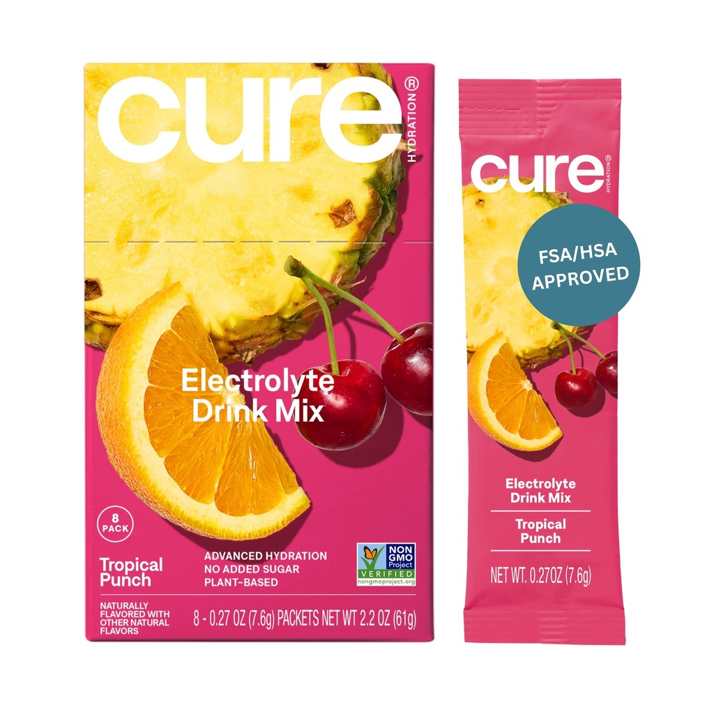 Cure Hydration ... Kasvipohjainen Elektrolyyttijuoma Mix... Ei lisättyä sokeria...