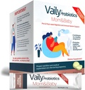 Vaily Mom & Baby Probiotic - Post & Prenatal Vitamins Probiotikapulver för kvinnor - Stärker immunsystem & Digestive Health, Healthy Baby Skin - Prenatal Essentials, Easy Digestion - 30 Sticks