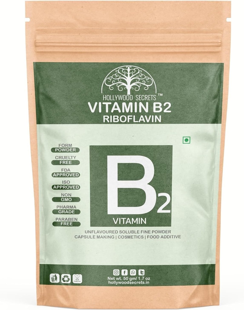 SUP B2-vitamiini Riboflaviinijauhe 50gm