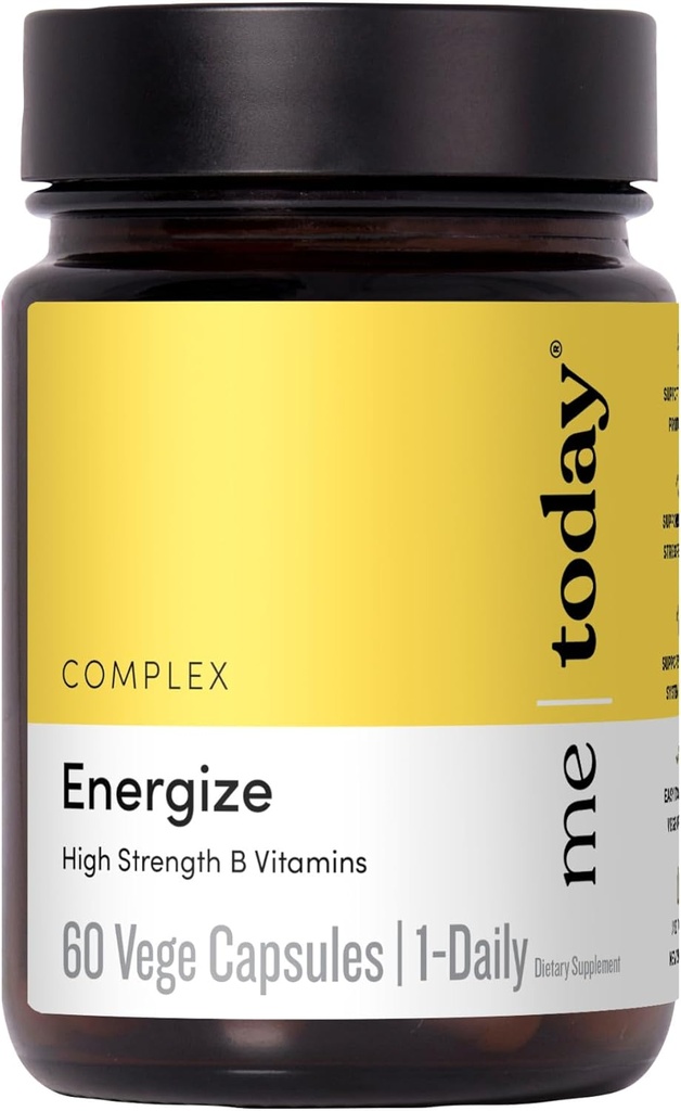 minä tänään Energise Super B-vitamiini B Complex miesten & naisten - B6, B12 kanssa C-vitamiini, sinkki, Ashwagandha ja Siperian Ginseng - Energia ja immuuni tuki - Vegan, 60 Tarjoilut
