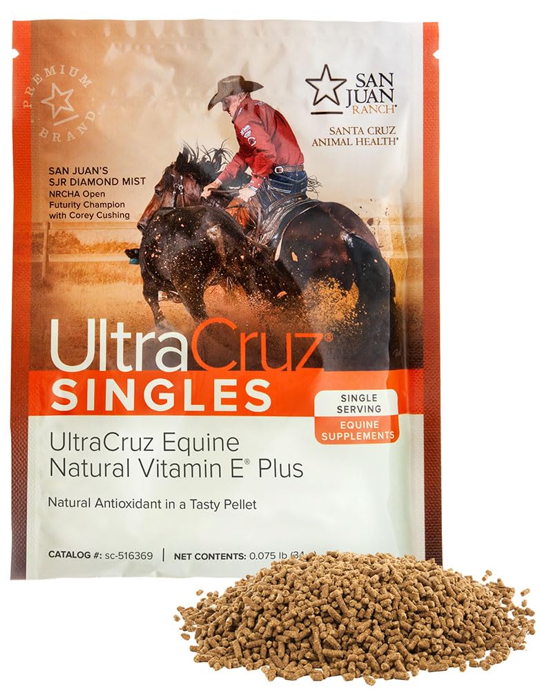 UltraCruz - sc-516417 Equine Natural Vitamiini E Plus täydentää hevosille, 60 Yksittäinen tarjoilu, Pelletti (30 päivän tarjonta)