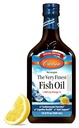 Carlson - The Very Finest Fish Oil, Special Edition, 1600 mg Omega-3s, Liquid Supplement, Norwegian Fish Oil, Wild-Caught, kestävästi lähdetty neste, sitruuna, 500 ml (16,9 Fl Oz)