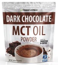 Opportuniteas MCT Oil Powder, Keto Creamer for Coffee, Drinks & Smoothies, Low Carb Keto Friendly, Boost Energy & Mental Focus, Supplement for Ketogenic Diet, Gluten Free&Non-GMO, Dark Chocolate 6 oz