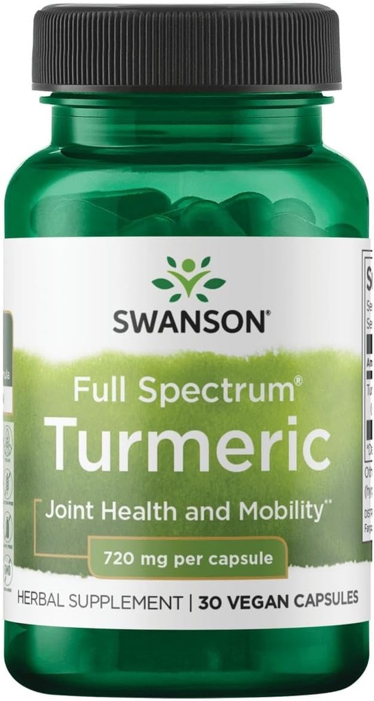 Swanson Turmeric 720 Milligrams 30 kapselia