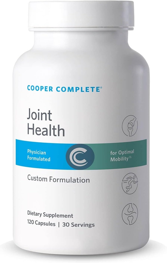 Cooper Complete - Joint Health Supplement - Kapseli sisältää:Glukosamiinia, kondroitiinia, liivatetta, bromaiinia ja magnesiumia 30 päivän toimituspakkaus, jossa on 1