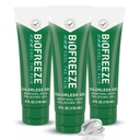 Biofreeze Pain Relief geeli polvi, niska, hip, Joint, olkapää, & yksinkertainen selkäkipu, niveltulehdus kipu reliever, kalpea lihasten Relief, väritön mentoli geeli 4 Fl Oz (Pack of 3)
