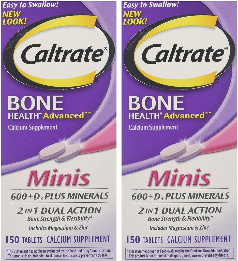 Caltrate Minis + Minerals Koko 150ct Caltrate Minis + Minerals , 150 Määrä (Pakkaus 2)