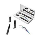 Lashify Control Kit - Täydellinen DIY Eye Lash Starter Set - Vahvista Gossamer Musta 10mm, 12mm, Valkoinen matkalaukku, Petite Wand