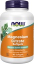 NOW Foods Supplements, Magnesium Citrate, med Glycinate & Malate, Nervous System Support*, 90 Softgels