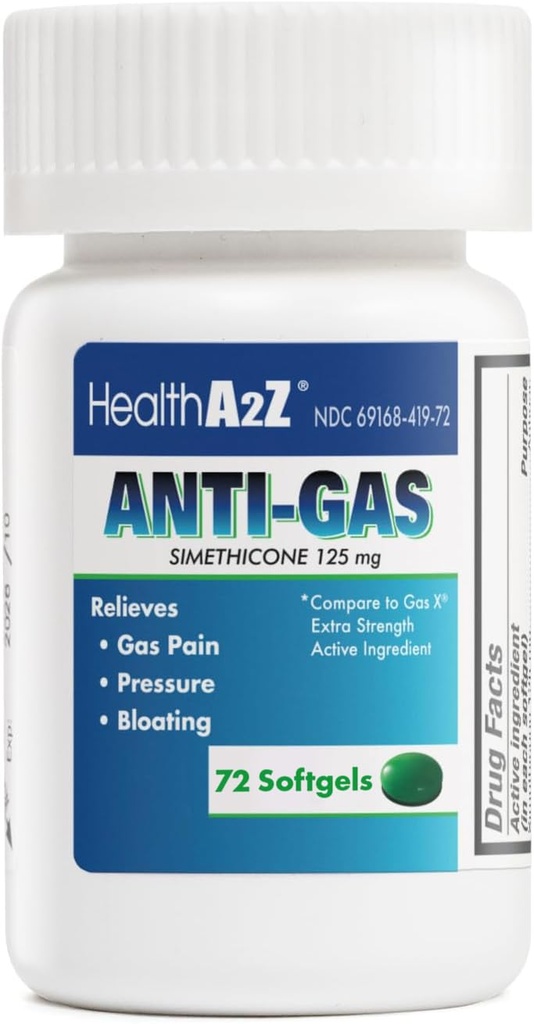 HealthA2Z® Gas Relief Simetikoni 125 mg ...
