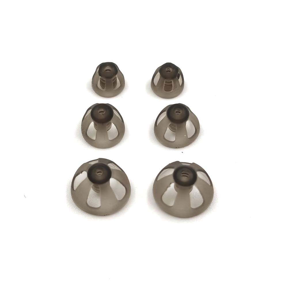 Kuulolaitteet Smoky Gray Vinkkejä Korvapalat Mukava avoimen Fit BTE äänenvahvistin PSAP Kit Näkymätön, paitsi RIC 5+8+10mm(Mixed * 6)