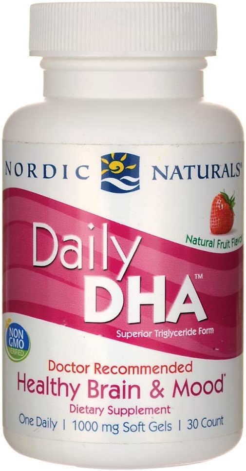 Nordic Naturals - Päivittäinen DHA, terve aivo- ja mielialatuki, 30 pehmeää geeliä