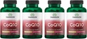 Swanson CoQ10 Cardiovascular Brain Energy och Heart Health Antioxidant Support Supplement 200 mg 90 kapslar (4 Pack)