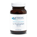 Metabolinen ylläpito L-Tryptofaani - 500 mg Aminohappo "Vapaassa muodossa" Superior Imeytyminen + B6-vitamiini - Mood + ruokahalua täydentää, Vegaani + Ei täyteaineita (60 kapselia)