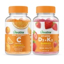 Elinkelpoinen C-vitamiini 750 mg + D3-vitamiini + K2-vitamiini, Gummies Bundle - suuri kastike, vitamiini täydentää, gluteeniton, GMO vapaa, pureskeltava Gummy