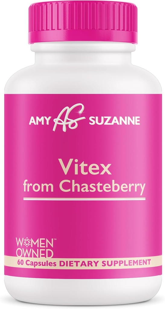 Vitex täydennysosa naisille - Hormoni Harmony naisille Luomu Chasteberry - Hormonitasapaino, ajanjakso, perimenopaussi tuki - 60 kapselia