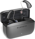Alpha kuulolaitteet, tekoälyn kohina Peruutus OTC kuulolaitteet senioreille ja aikuisille, Super Clear Sound, pitkäaikainen akku toimivat Ladattava kuulolaite, 4 Modes, Metallic Dark Grey