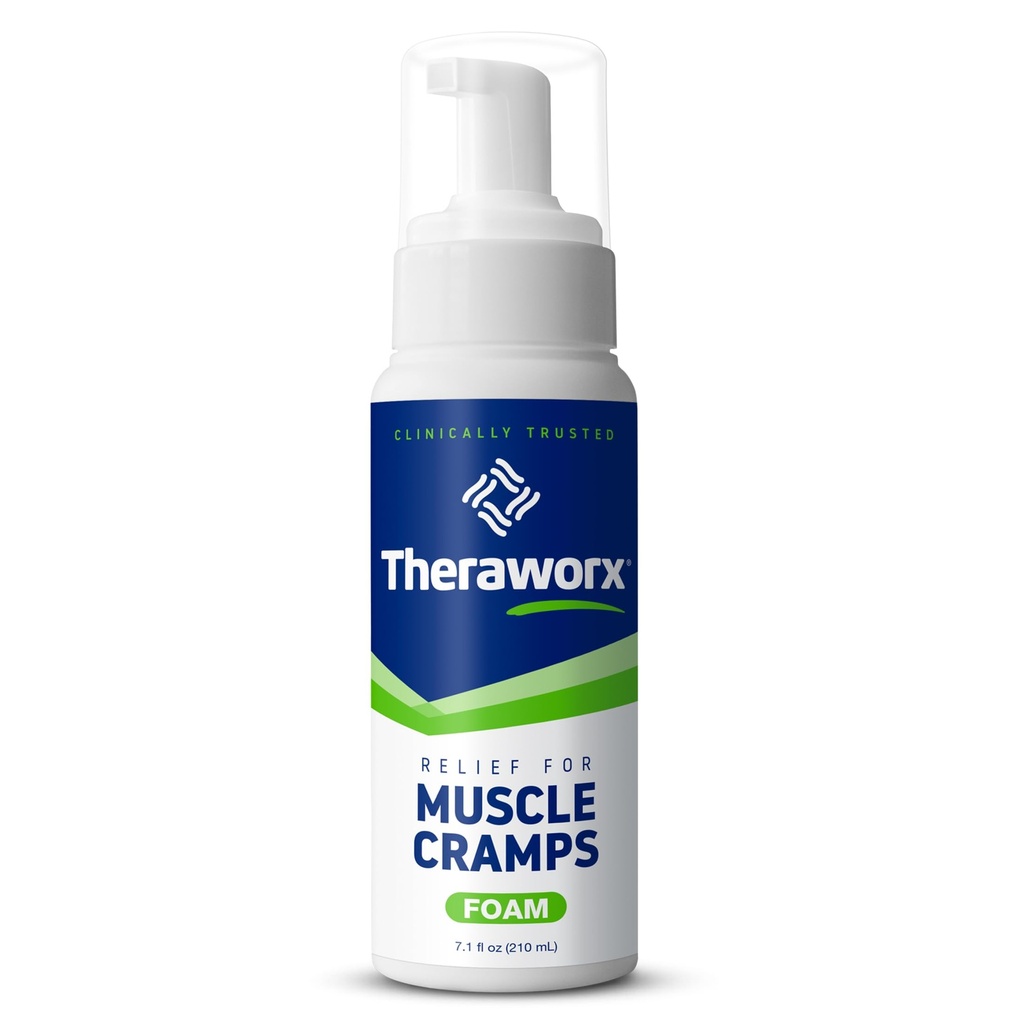 Theraworx Relief lihaskramps Vaahto nopeasti toimiva lihasspasmi, jalka Soreness magnesiumsulfaatti - 7,1 oz - 1 Count