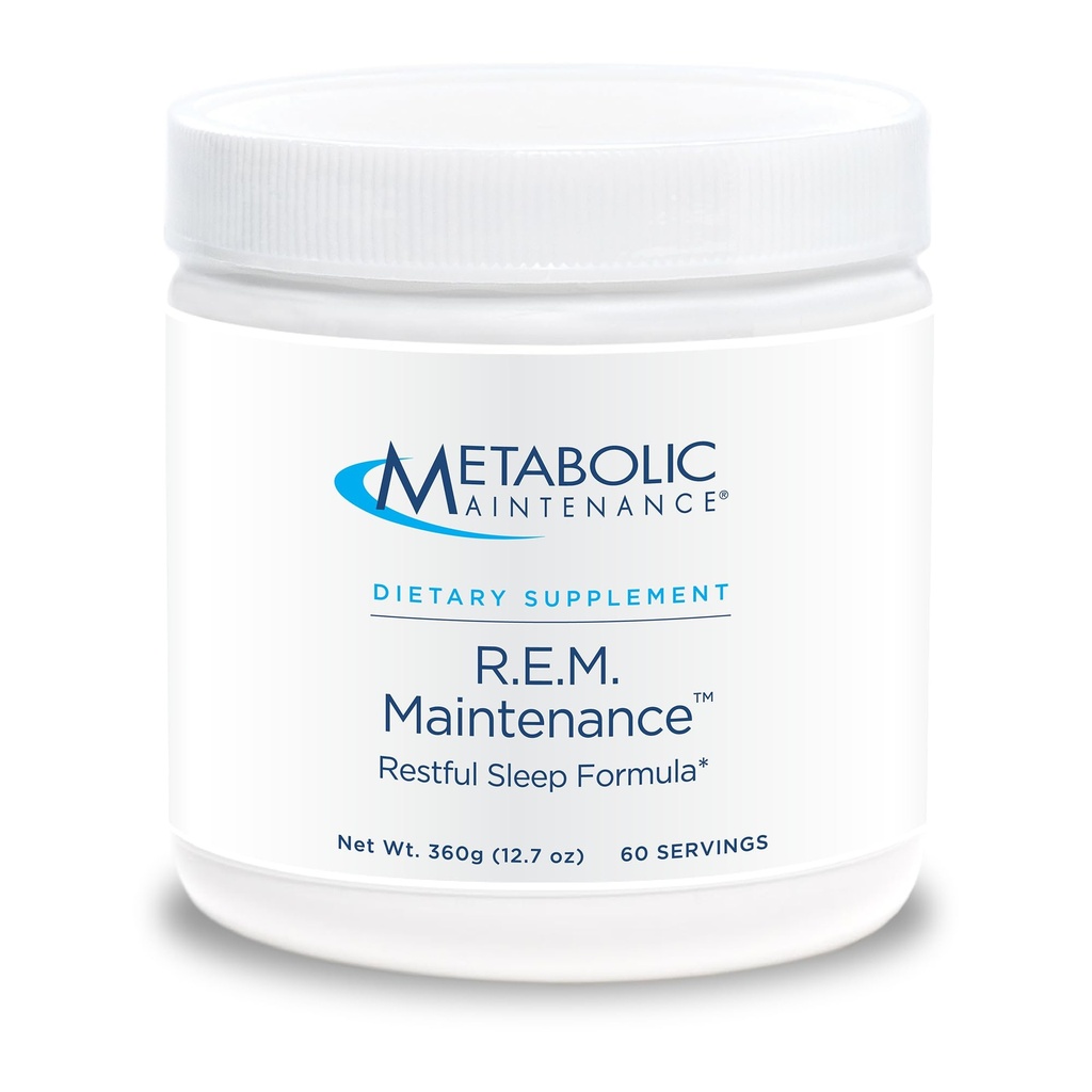 Metabolinen huolto R.E.M. Huolto Powder - Natural rentoutumista tuki täydentää magnesiumin, melatoniinin, 5-HTP + kalium - Easy Drink Add-in, Ei täytettä (366g / 60 tarjoilua)