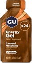 GU Energy Original Sports Nutrition Energy Gel, Caramel Macchiato, 24