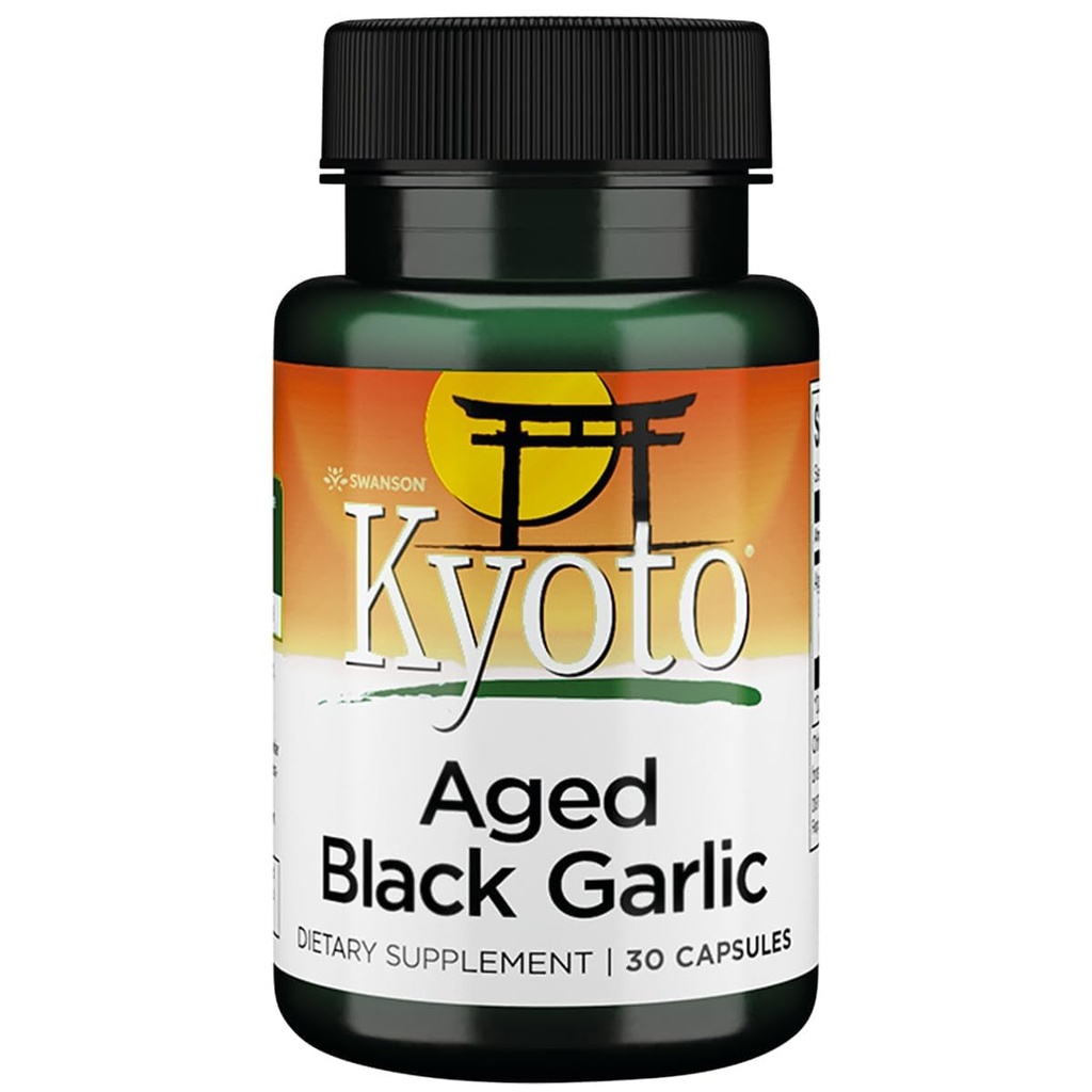 Swanson Aged Black Garlic 650 Milligram 30 kapslar