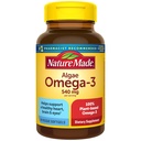Nature Made Algae Omega 3 Supplement 540mg, Omega 3 Fish Oil Alternative, 70 Veggie Softgels, kestävä, kasvispohjainen, terve sydän, aivot ja silmät tuki, 70 Softgels