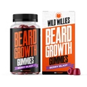 Wild Willies Parta Kasvu Gummies Supplement for Men - Biotin & 19 vitamiineja vahvempi, Thicker kasvot hiukset - 60 Gummies