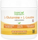 Super Nutrition L-Glutamin + L-Leucine, Unflavored, 15,87 oz (450 g)