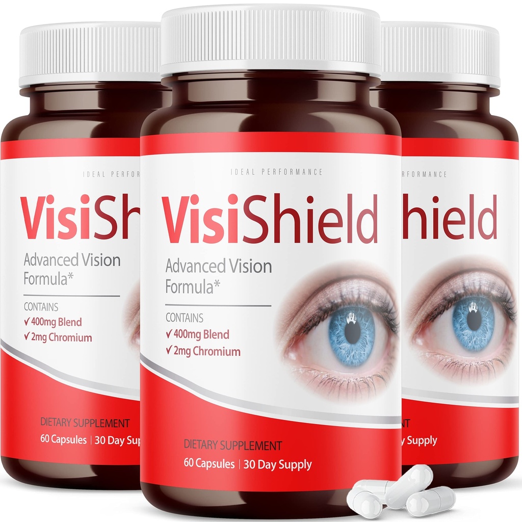 (3 pakkaus) Visihield Advanced Vision Formula silmät täydentää pillereitä vitamiineja (180 kapselia)