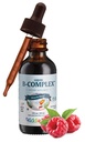 Maxi Health Kids Vadelma nestemäinen B-vitamiini Complex - vitamiini täydentää B12 - Sublingual B-vitamiinit Complex Drops lapsille B1 B2 B3 B5 B6 Biotiini Folic Acid - 2 fl.