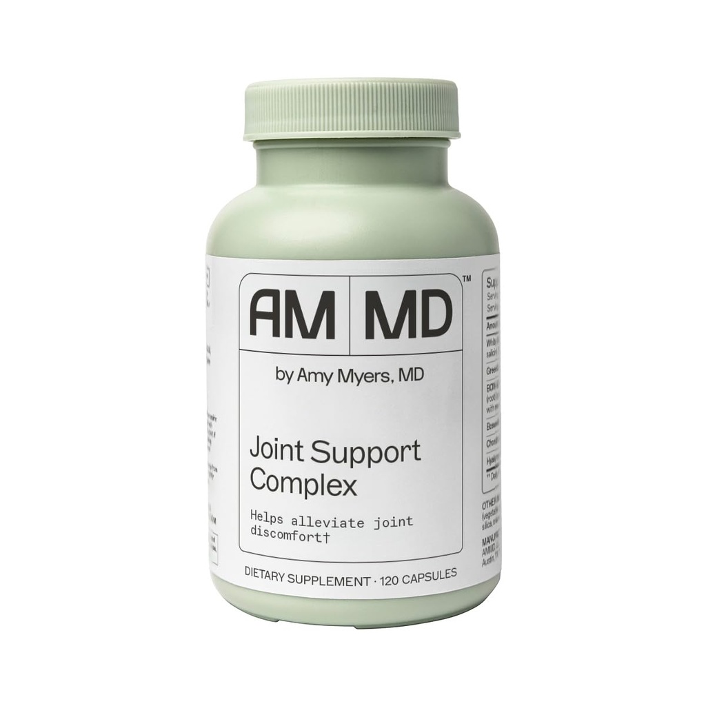 Amy Myers MD Liity Tuki Complex Supplement - Tuet Yhteinen terveys ja liikkuvuus - Glukosamiini HCL - Chondroitin - Turmeeri - 120 kapselia