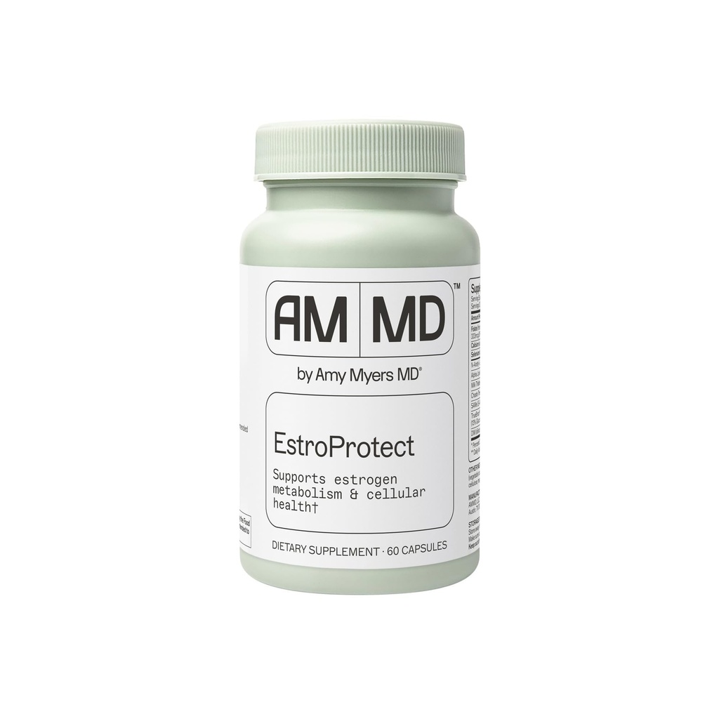 Amy Myers MD EstroProtect Supplement - Tukee Estrogeenitasapaino & Hormoni terveys - DIM, kalsium-D-glukaraatti, parsakaali siemenuute - 60 kapselia