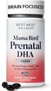 Bästa Nest Wellness Mama Bird Vegan Prenatal DHA - Brain & Eye Support Supplement för Baby - Vegan Prenatal Supplement med Algae DHA - Nutritional Supplement för mamma - 60 Softgels