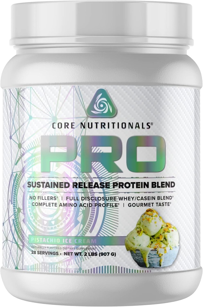 Core Nutritionals Pro kestävä julkaisu proteiini Blend 27 tarjoilut (Pistaasijäätelö)