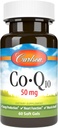 Carlson - Co-Q10, Co-Enzyme Q10, 50 mg, energiantuotanto ja sydämen toiminta, 60 Softgels