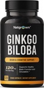 Natgrown Ginkgo Biloba 120mg - Extra Strength Ginkgo Bilobauutekapselit - 120