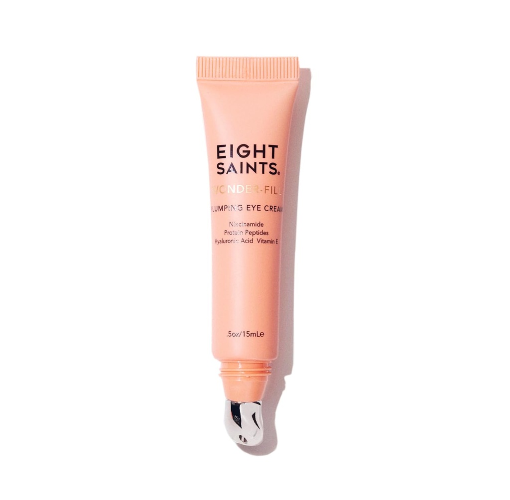 Åtta Saints Wonder-fill Plumping Eye Cream, naturlig och organisk anti åldrande under ögonkräm för att plumpa hud, minska rynkor, fina linjer och under ögonväskor, mörka cirklar under ögonbehandling, 0,5 Ounces