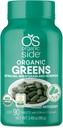 Organic Greens (Spirulina, Wheatgrass & Moringa) 90 tablettia - runsaasti vitamiineja ja kivennäisaineita - Super Greens 1100 mg - Certified USDA - Non GMO - Vegan