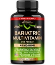 Bariatric Multivitamiini - 45 mg Iron Supplements - Made in USA - Naisten ja miesten - All-in-One, 21 Essential Vitamiineja - Mahalaukun hihatuki - Sokeriton, Gluteeniton ja soijaton - 90 kapselia, kerran päivässä