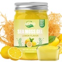 ACEYO (12 OZ) Irish Sea Moss Gel Organic Raw Vegan Lemon Flavor 102 Vitamiineja ja mineraaleja Wild Harvennettu ei- GMO: n immuunipuolustus Booster Kilpirauhasen Ruoansulatuskanavan tuki