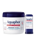Aquaphor Advanced Therapy Healing Ointment Skin Protectant (14 Oz) + Healing Balm Stick med Avocado Oil och Shea Butter (0,65 Oz)