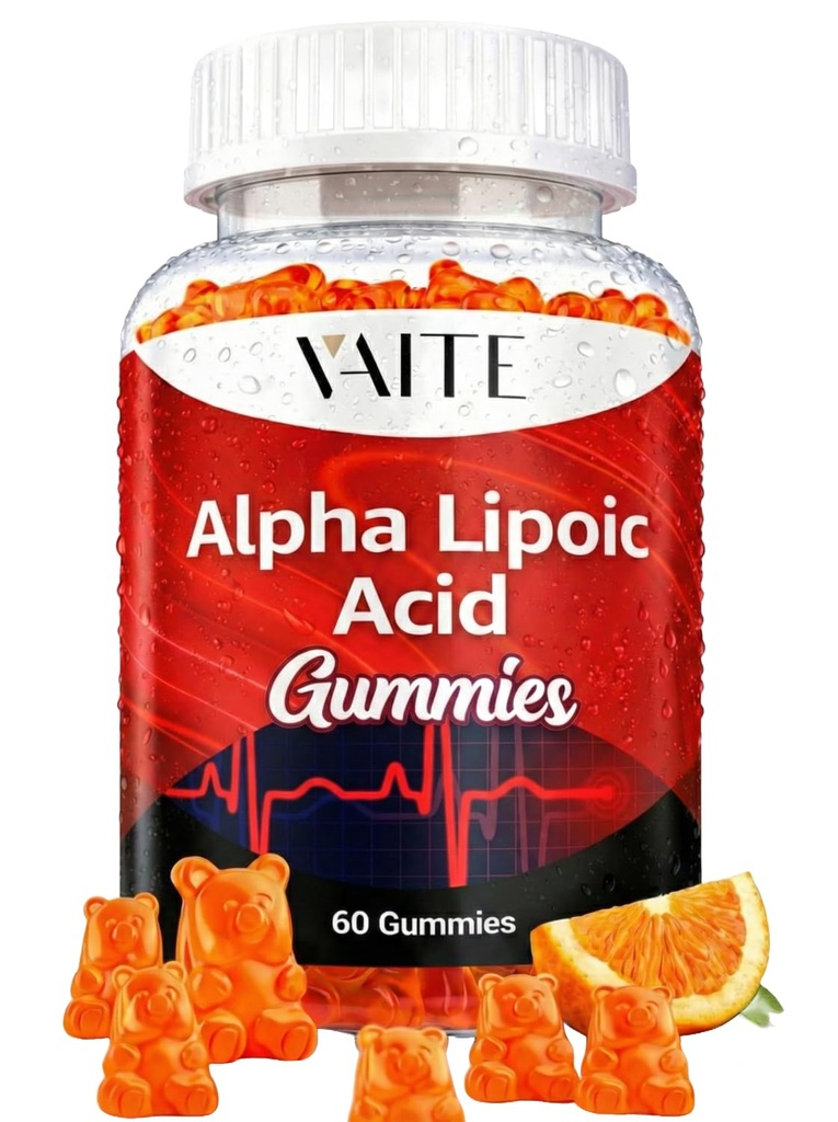 Alpha Lipoic Acid Gummies 1000 mg, ALA täydentää aivojen ja hermojen tukea, antioksidanttia, energiaa ...