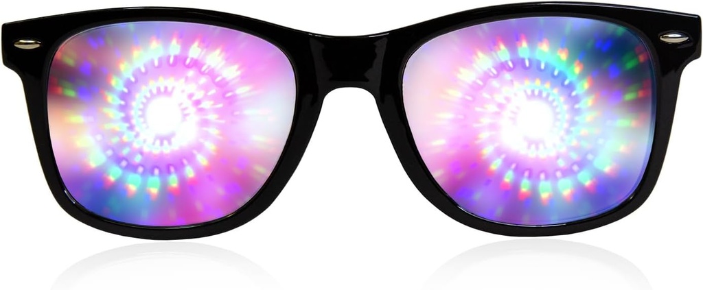 GloFX Black Frame Spiral Diffraktiolasit 