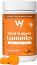 VitaHustle Turmeric Ginger Gummies, Lihaksen Recovery, Matala sokeri, Vegan, Gluteeniton, Ei GMO, Orange Flavor, 50