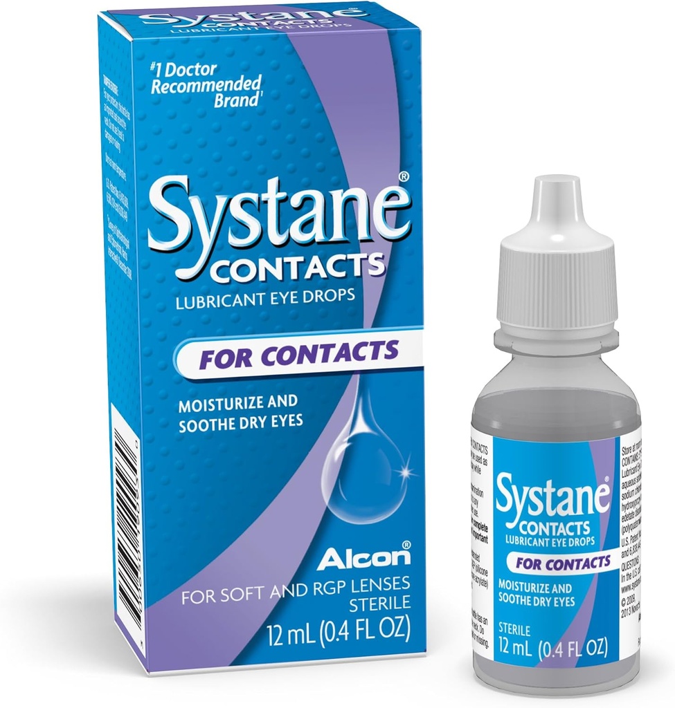 Systane Contacts Rauhoittavat drops-0.405 oz, 12ml