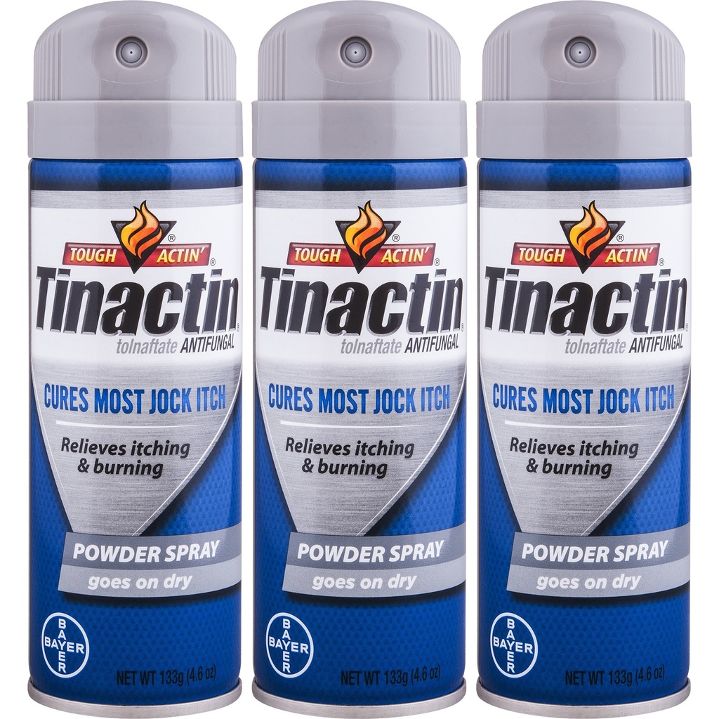 Tinactin Jock Itch Spray Powder,4,6 oz. (Pack of 3)